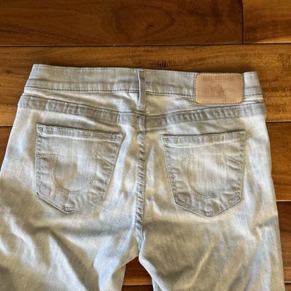 True Religion Abbey Skinny Jeans Light Wash Size 28 - Picture 8 of 9